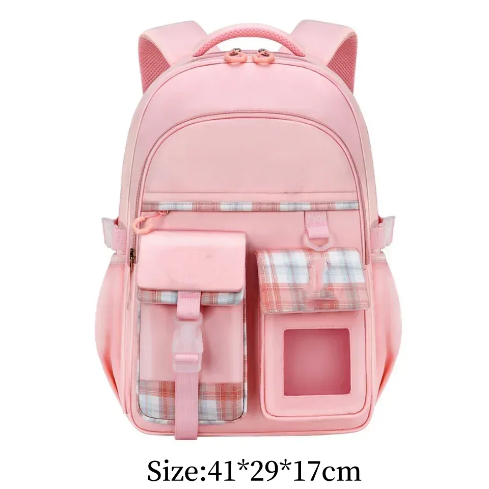 nouveau type de sac à dos léger pour filles de l'école primaire, sac à dos pour enfants, grande capacité, protection de la colonne vertébrale, vente en gros, étanche