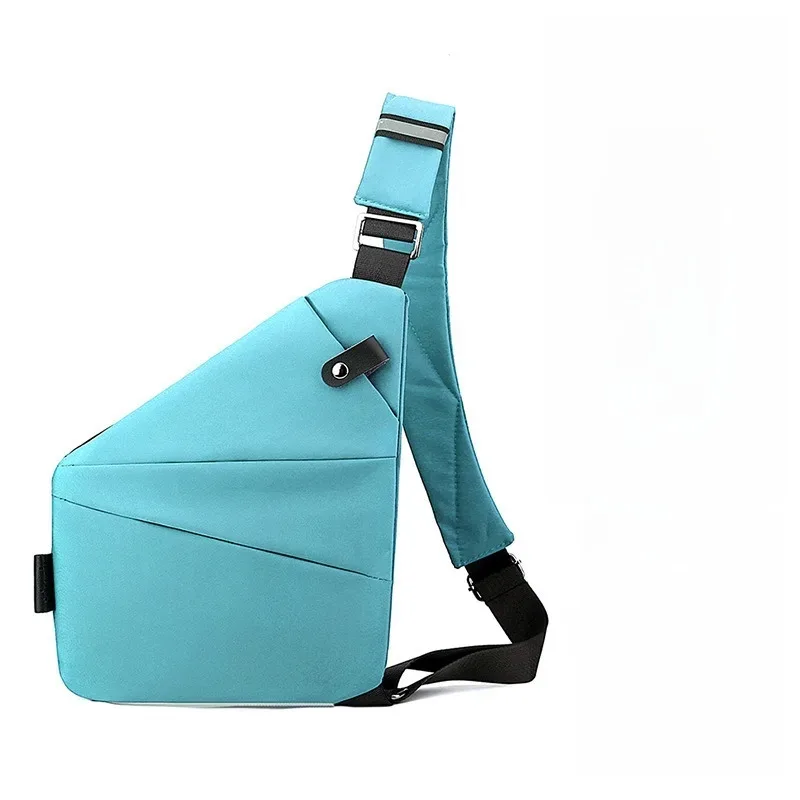sac de poitrine antivol unisexe – sangles réglables, pochette de rangement polyvalente, portefeuille de voyage sécurisé