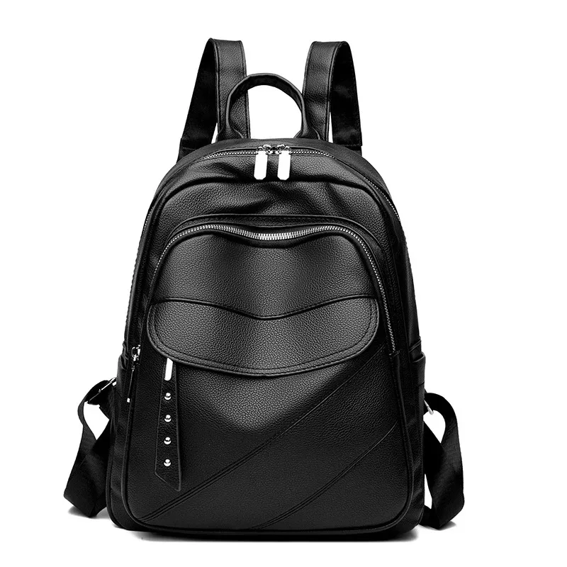 nouveauté sac à dos en pu sac à main pour femmes sac à bandoulière sac à bandoulière souple grand sac à dos décontracté élégant