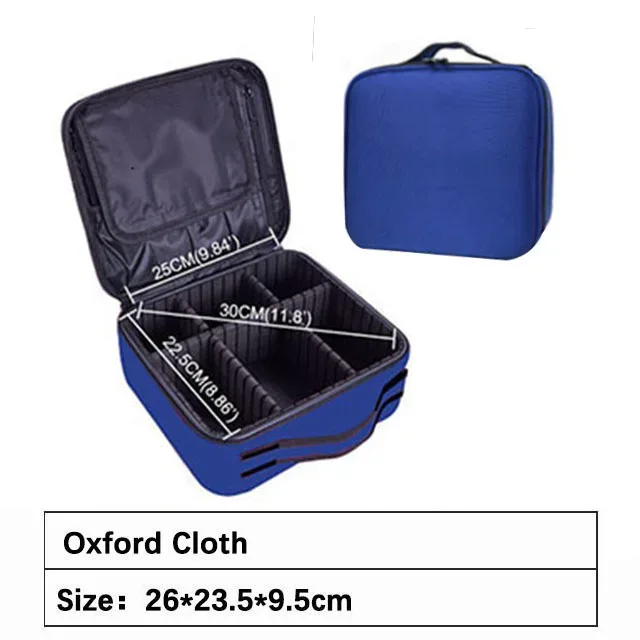 trousse de maquillage professionnelle de marque féminine, organisateur de cosmétiques d'esthéticienne à la mode, boîte de rangement, valise à outils pour ongles, sac de maquillage pour femmes