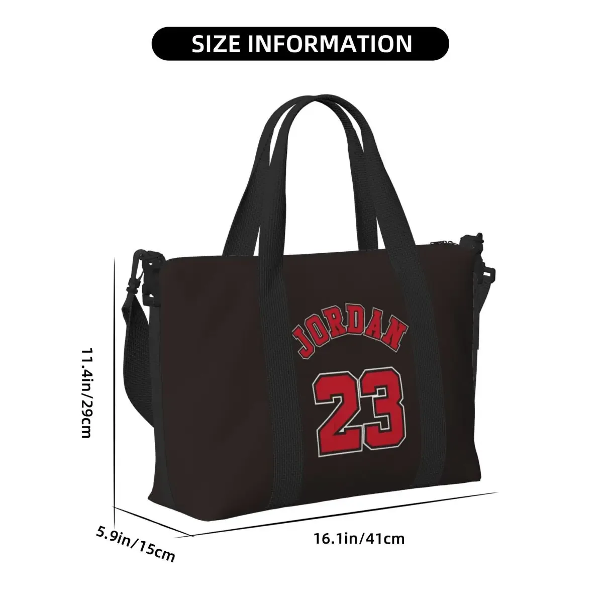 m-jordan 23 weekend gym yoga luggage bags sac à bandoulière de sport pour hommes et femmes, sac de voyage