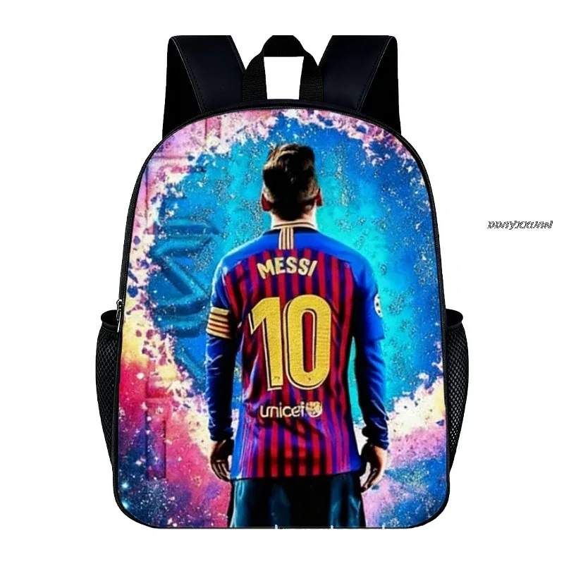 sac à dos messi hedgehog shadow pour l'école primaire, sac à dos de dessin animé, sac à dos à double bandoulière, cadeau pour enfants