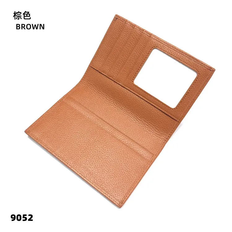 portefeuille porte-passeport personnalisé en cuir, sac à documents de grande capacité pour hommes et femmes, couverture de passeport en cuir pratique