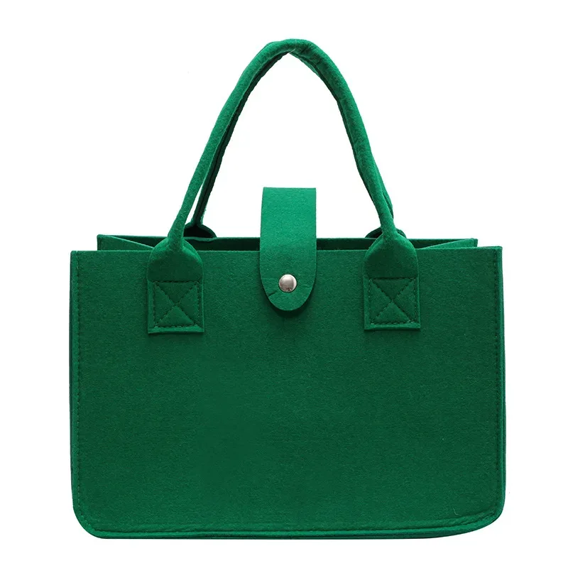sac fourre-tout en feutre grande capacité couleur bonbon style ins, sac de courses portable à main, idéal pour cadeau de mariage et sac de transport quotidien