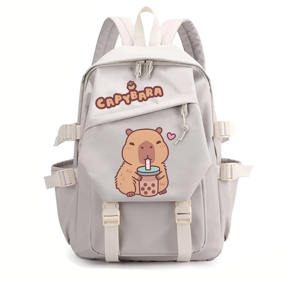 nouveau sac à dos capybara pour la saison de rentrée scolaire, unisexe, pour étudiants, voyage, étude, sac à dos scolaire à double bretelle