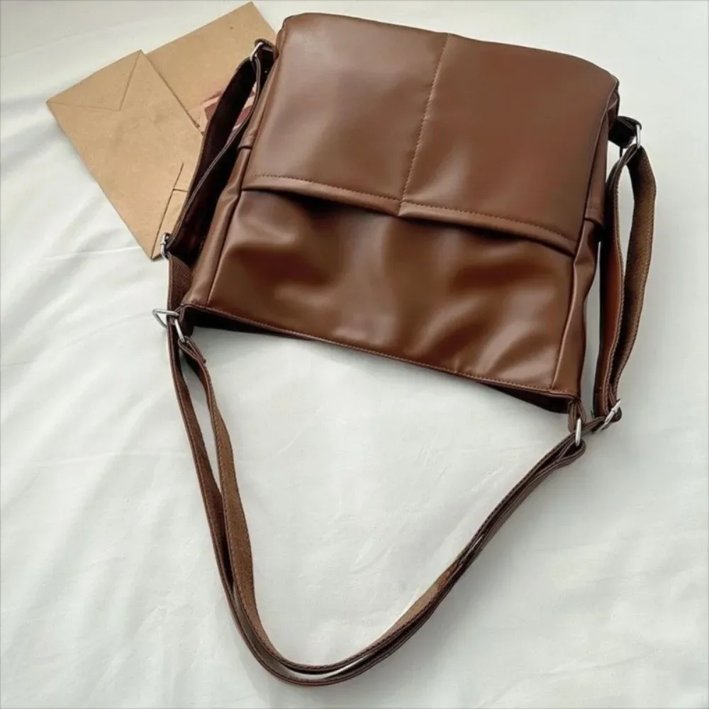 sac à dos de transport rétro portable de grande capacité, sac à bandoulière de voyage de couleur unie, sac à main décontracté pour étudiant