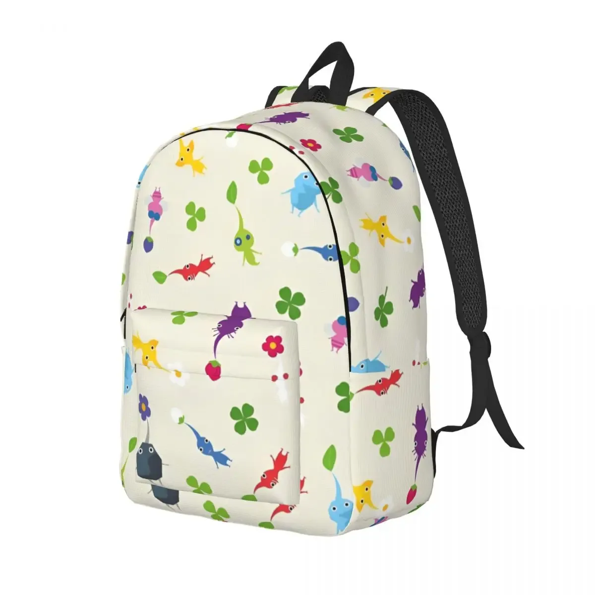 pikmins famille mignon amusant sac à dos décontracté cadeau lycée travail jeu anime sac à dos pour hommes femmes ordinateur portable sac à bandoulière