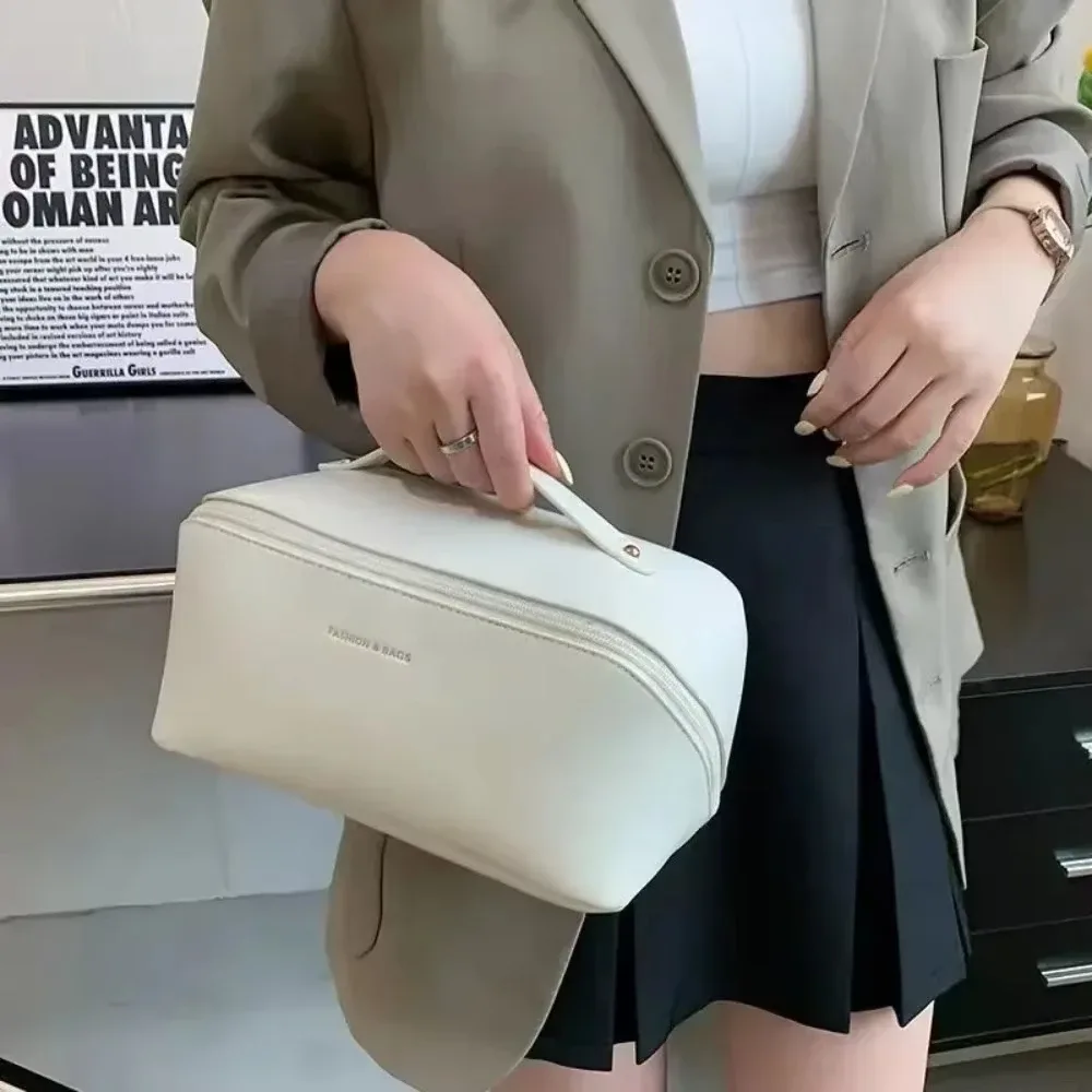 organisateur de maquillage, trousse de toilette pour femme, étui de rangement pour maquillage, pochette de luxe pour femme, sac cosmétique, sac organisateur de voyage avec fermeture éclair