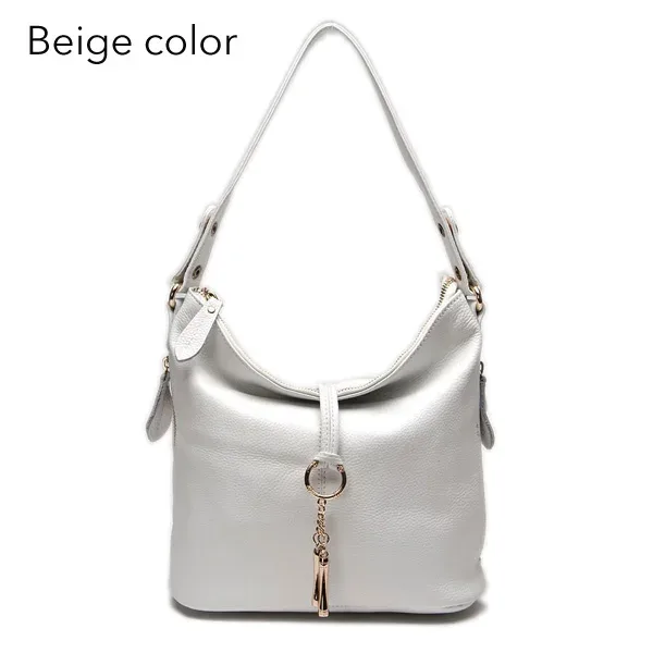zency-sac à main élégant en cuir rouge pour femme, 100% group, hobo, charme, anneau, moyen, initié, jaune vif