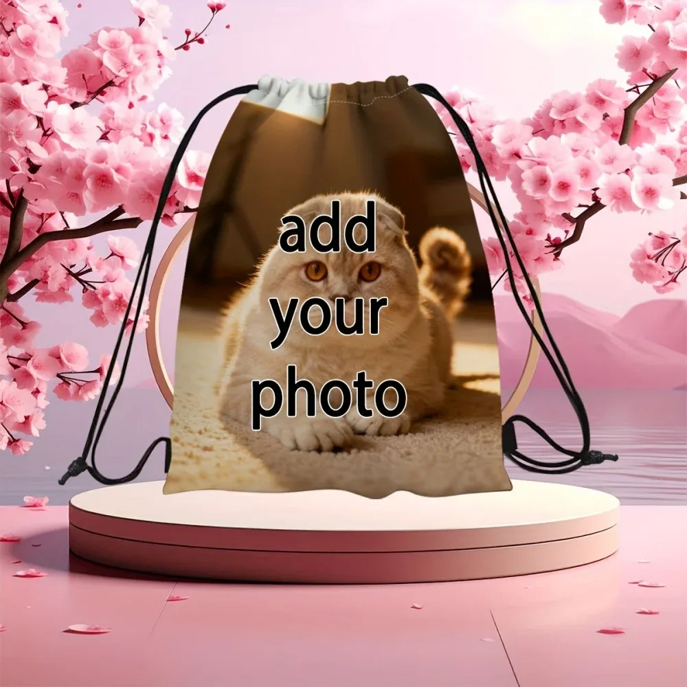 sac à dos à cordon personnalisable avec photo – sac à cordon personnalisé pour la salle de sport, les équipes sportives, la plage, les voyages et le transport quotidien