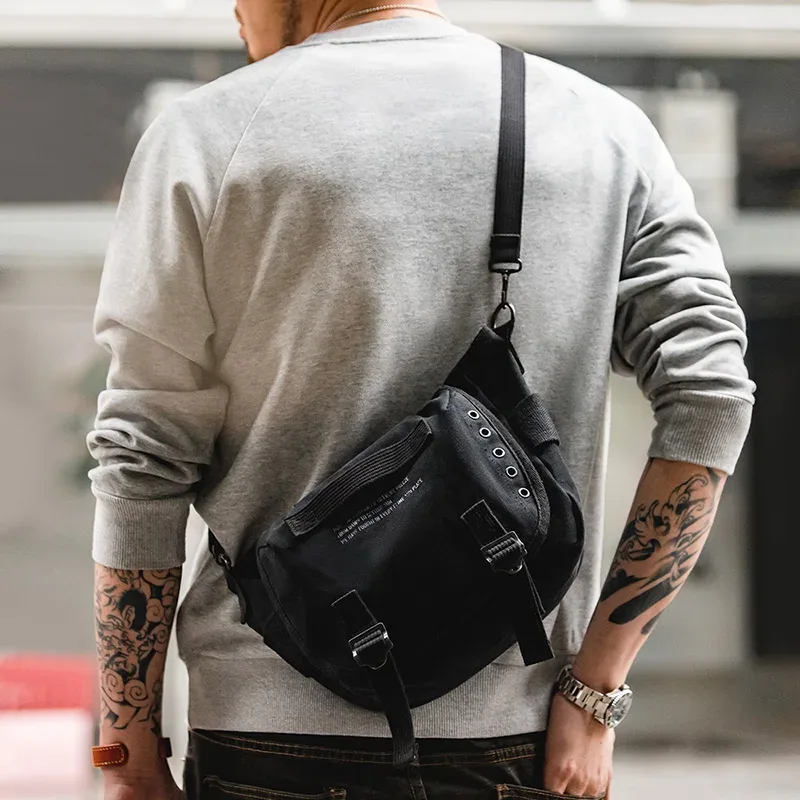 maden-sacs à bandoulière en toile vintage américain pour hommes, sacs à main à sangle initiés par un designer, sac messager essentiel, lettre m1961