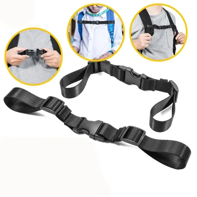 sangle de fixation réglable pour sac à dos (1-10 pièces) – sangle anti-dérapante légère pour cartable, réduit la pression sur les épaules, connexion facile