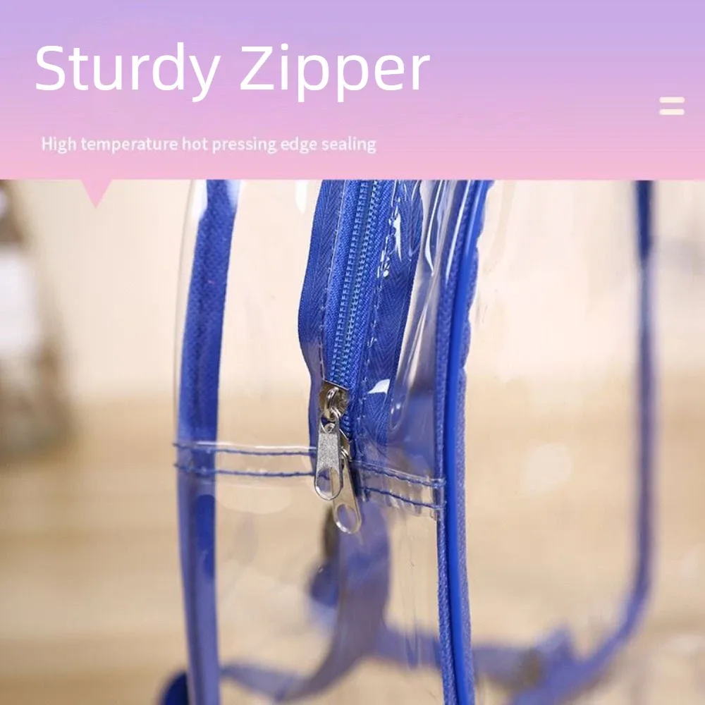 nouveau sac à dos transparent étanche petit sac à dos transparent en pvc sacs à dos de rangement à fermeture éclair été