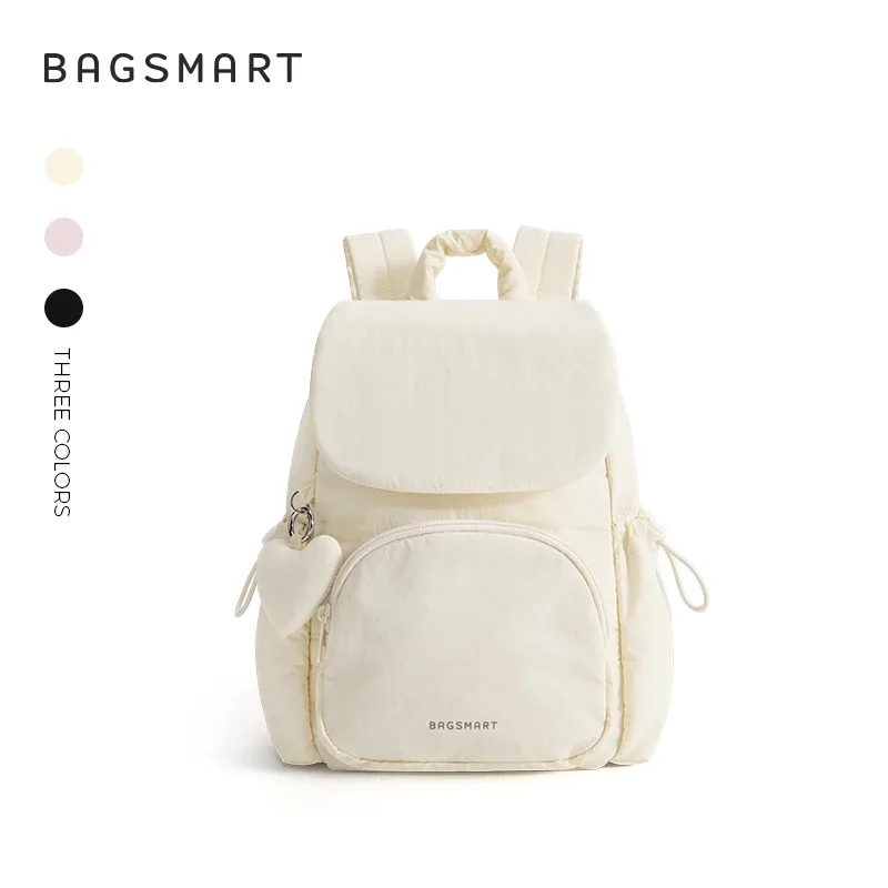 bagsmart mignon sac à dos mini femmes sac à dos décontracté couleur unie cartable pour adolescentes léger portable sac casual