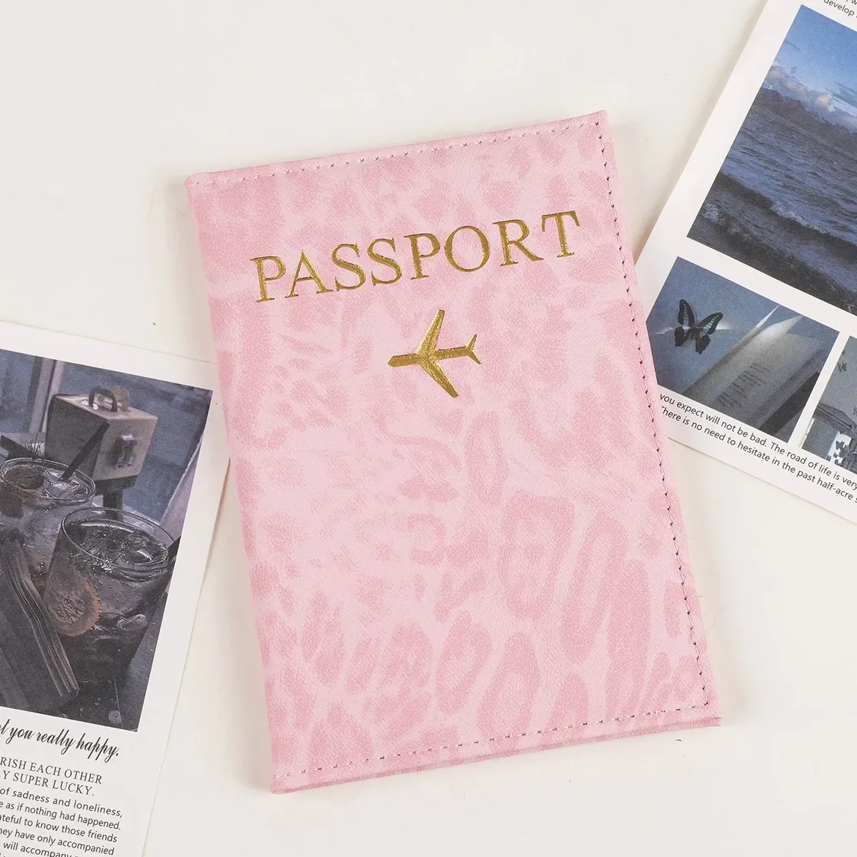 2026 porte-passeport de voyage housse pour femmes hommes en cuir pu carte billet passeport couvre support accessoires de protection portefeuille