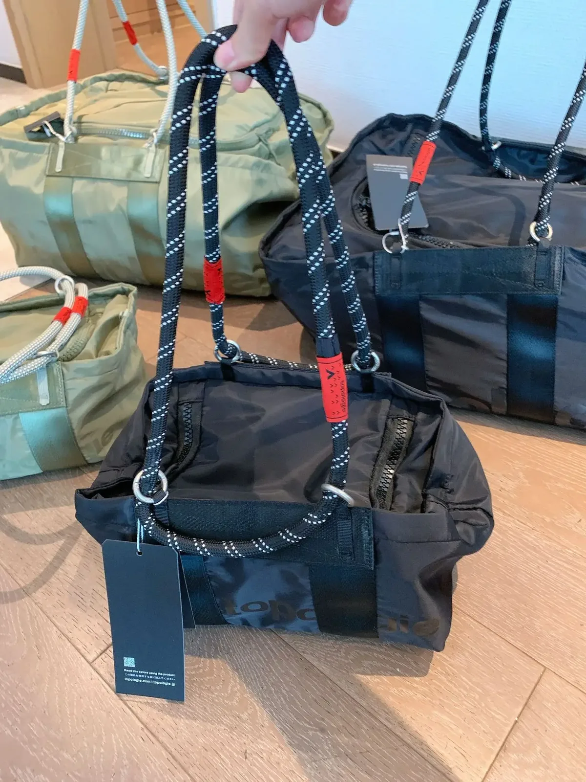 sac en tissu nylon topolo, sac à bandoulière simple de grande capacité, sac de randonnée en plein air pour hommes et femmes