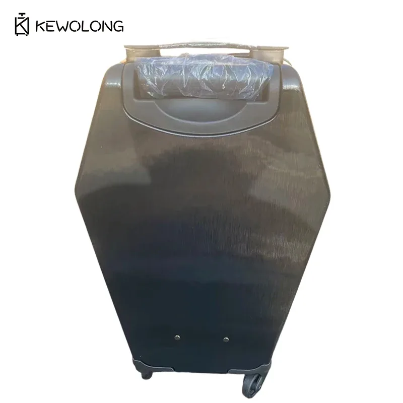 valise de voyage unique de style cercueil gothique, à coque rigide avec croix en relief, esthétique sombre, valise trolley pour la subculture gothique