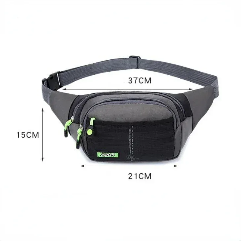 sac de taille de voyage à fermeture éclair, sac à bandoulière pour sports de plein air, étanche, mode, grande capacité réglable pour hommes et femmes