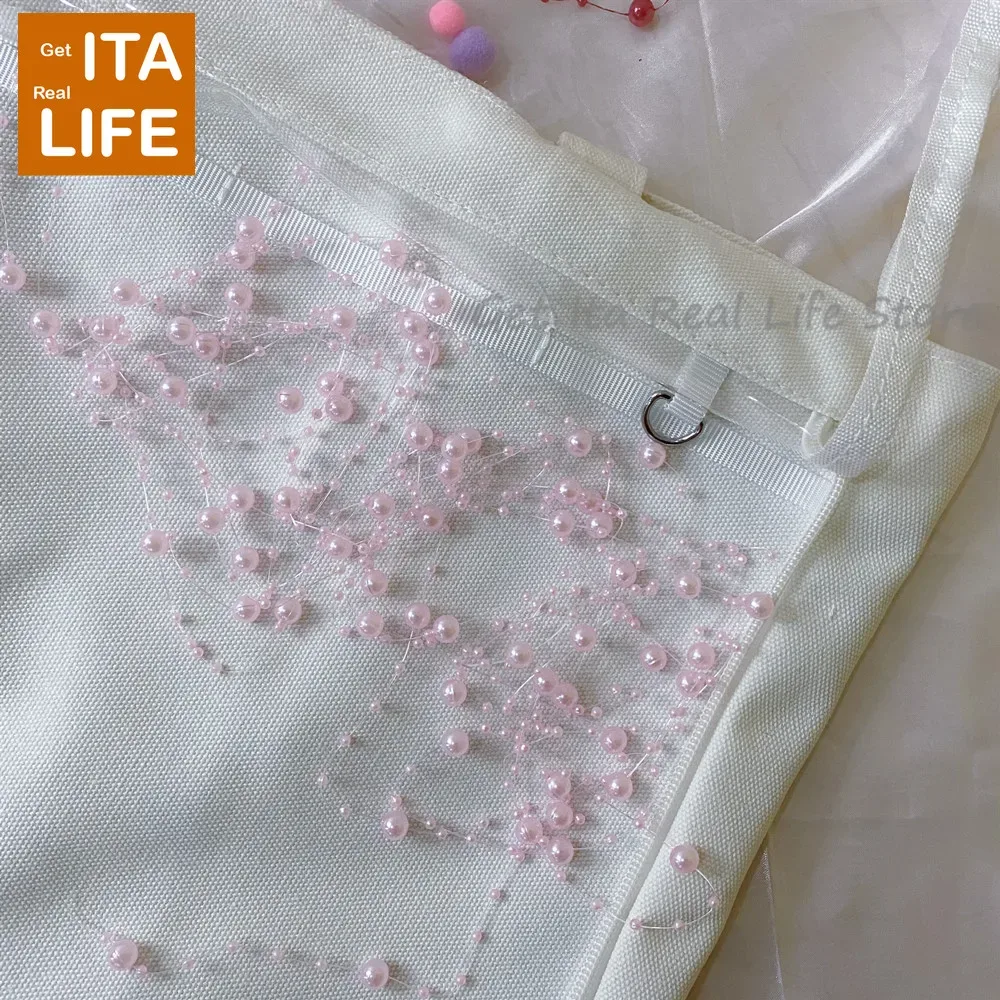 italife perle chaîne charme ita sac accessoires femmes rouge itabag décoration pour adolescente filles sac à dos rose longueur 5 mètres h311