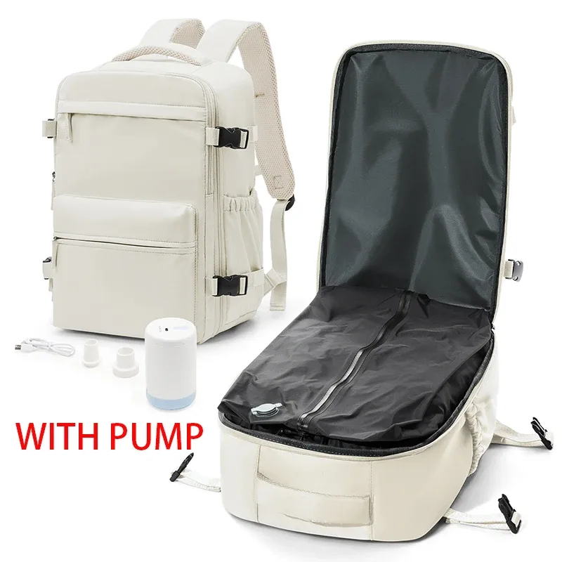 sac à dos à compression sous vide avec pompe, sac de cabine wizzair easyjet, sac à dos de voyage pour femmes et hommes, bagage à main en avion, sac pour ordinateur portable