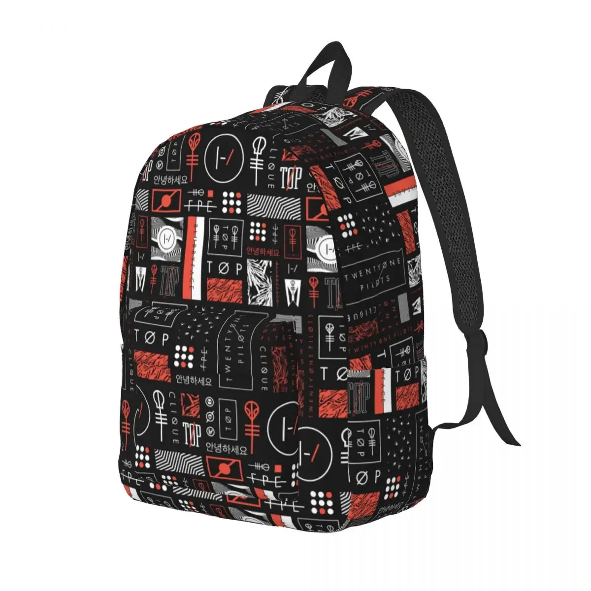 Sacs à dos personnalisés en toile du groupe T-Twentys One P-Pilots, pour femmes et hommes, cartable pour étudiants, convient aux sacs pour ordinateur portable de 15 pouces, nouvelle collection