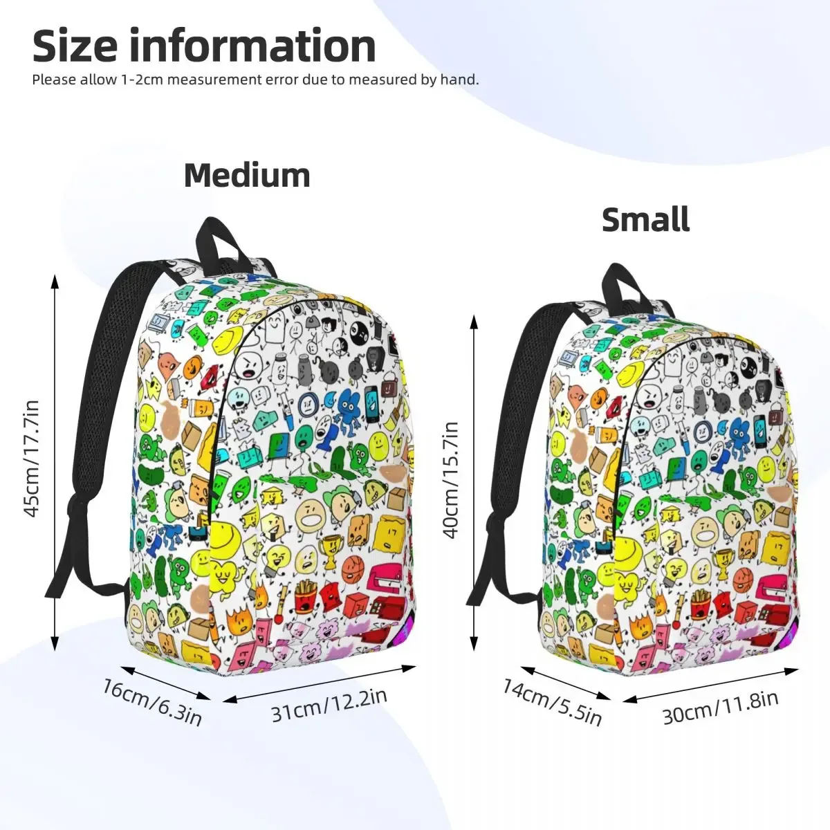 sac dos motif symboles couleurs multiréglage polyester toile poche intérieure fendue fermeture éclair ordinateur portable déplacement courte distance