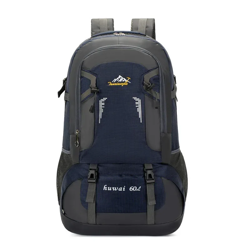 sac à dos d'alpinisme en plein air 60l, sac de rangement de voyage de grande capacité pour camping, sac rampant à fermeture éclair, sac léger portable