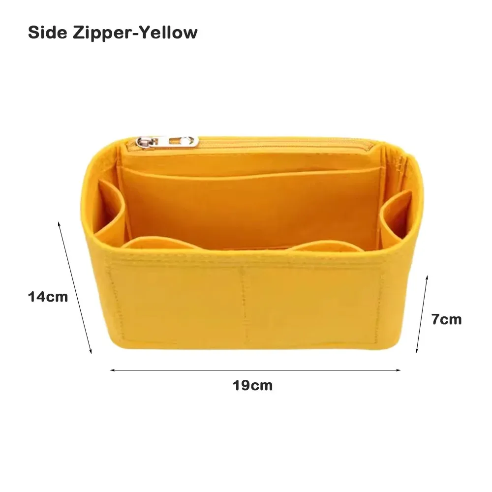 multi-couleur nouvelle feutre insérer doublure maquillage organisateur pochette sac à main sac fourre-tout sac interne sac de rangement cosmétique organisateur