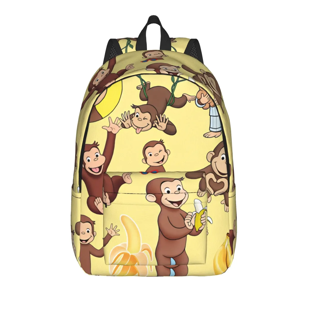 sac à dos curious george dessert activity stickers, sacs à dos de voyage pour filles, sacs d'école kawaii, grand sac à dos de créateur