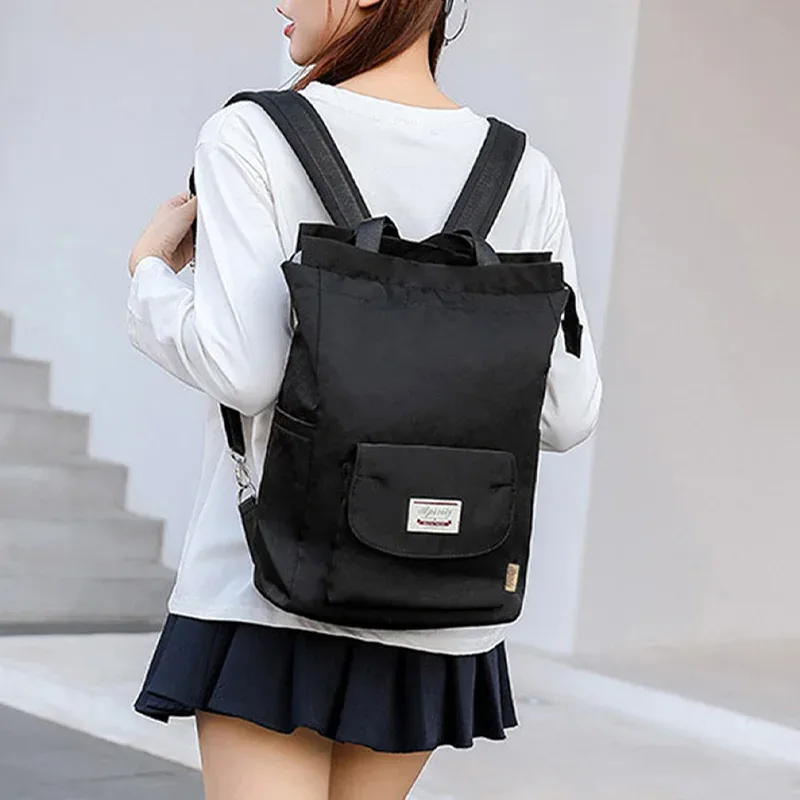 femmes sac à dos étanche élégant sac à dos pour ordinateur portable 13 13.3 14 15.6 pouces mode coréenne oxford toile usb collège sac à dos sac fem