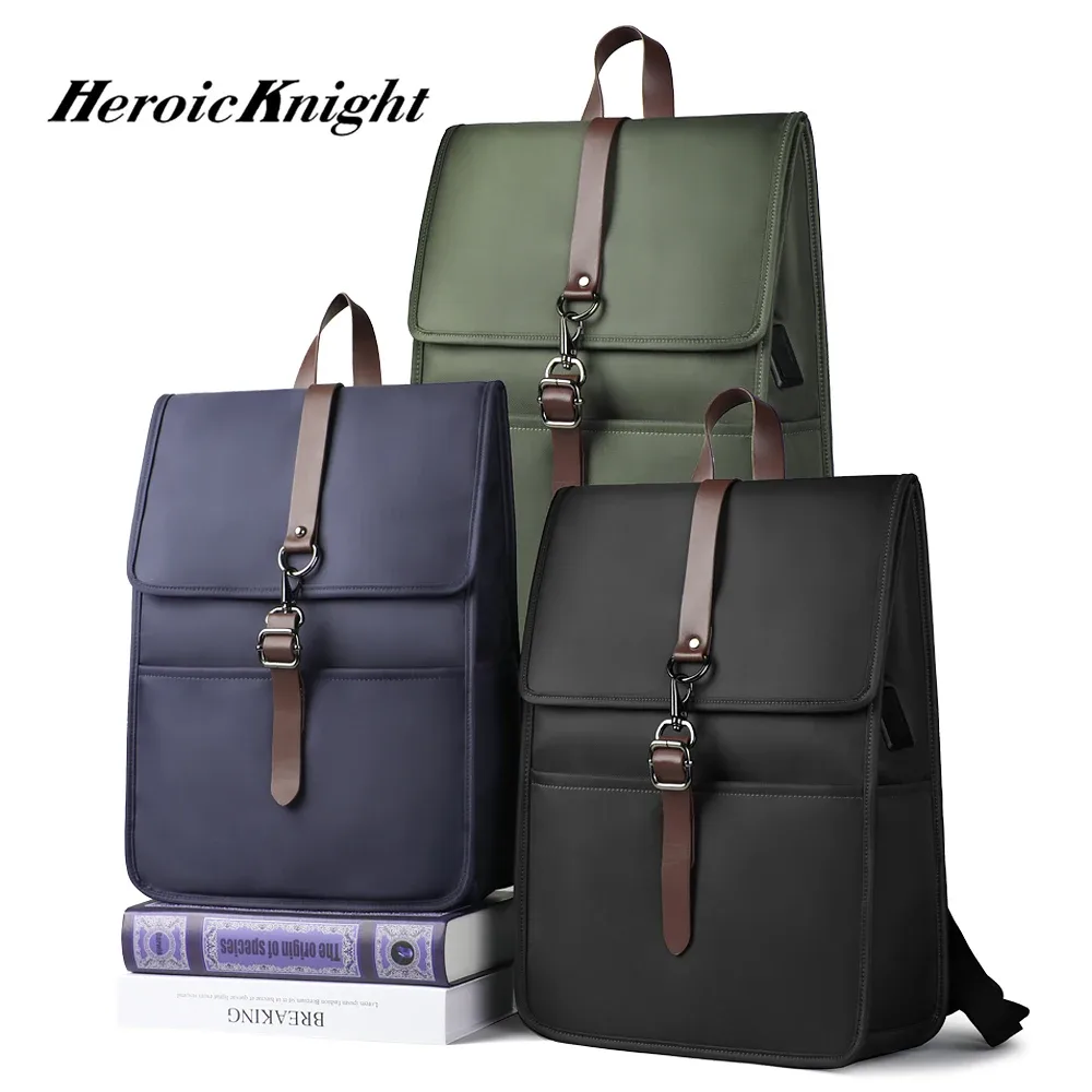 heroic knight simple travail d'affaires oxford sac à dos 15.6 pouces antivol sacs à dos pour ordinateur portable cartables imperméables sacs à dos d'université