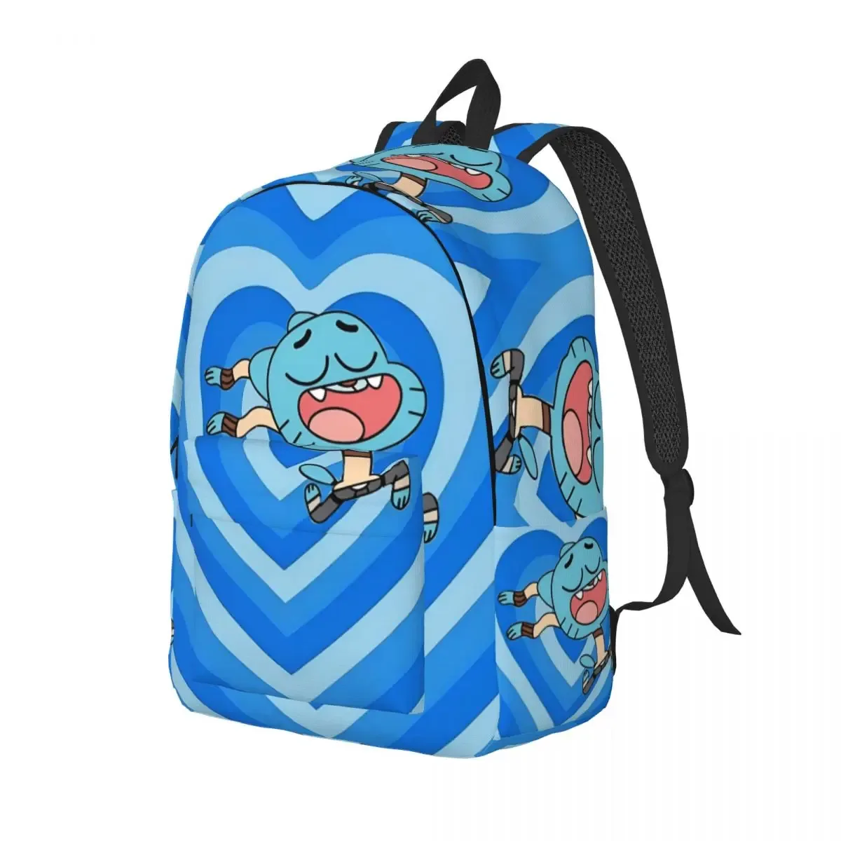 sac à dos classique amazing world of gumballs avec poche pour étudiants, randonnée, voyage, sac à dos pour hommes et femmes, sacs en toile pour ordinateur portable
