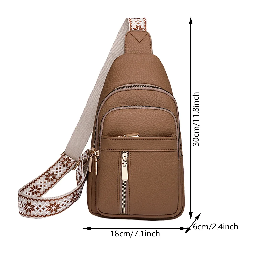 sac à bandoulière en cuir pu imperméable pour femme, sac de poitrine décontracté, sacs initiés, sac messager, voyage, cyclisme, haute qualité, mode