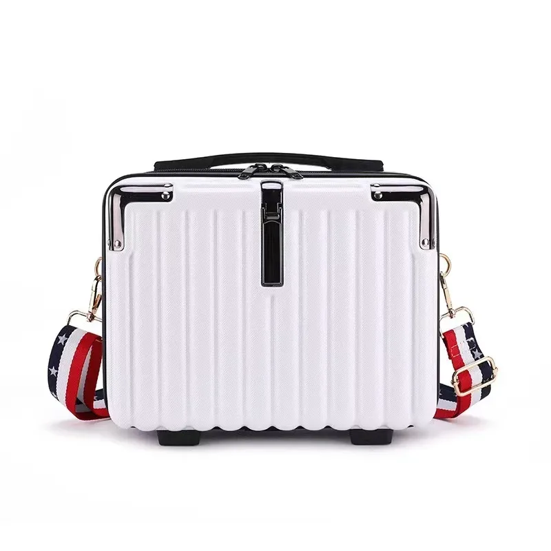 nouvelle trousse de maquillage compacte pour pc, avec bandoulière, sac de rangement portable, sac bandoulière pour étudiants, imperméable, antichoc