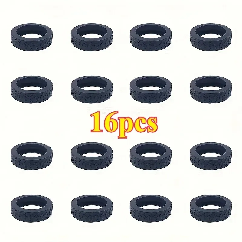 housses de roues de bagages en silicone, 16 pièces, protection de roulettes de valise à réduction de bruit et d'absorption des chocs, pour chaises de bureau