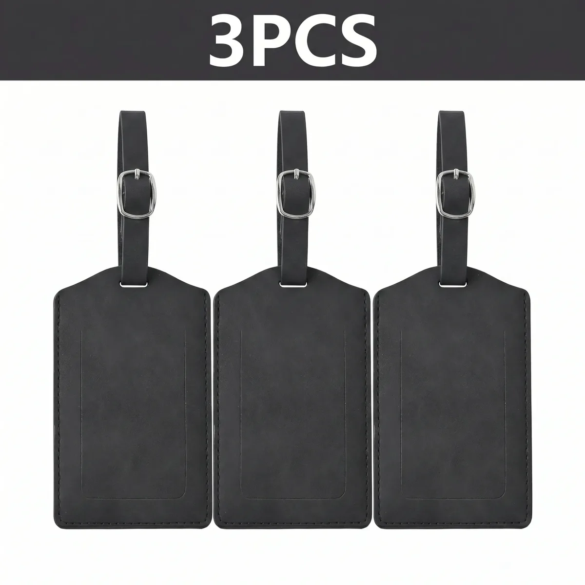 pomelo best – lot de 3/5/8 étiquettes de bagage en cuir pu pour la confidentialité, accessoires de voyage pour hommes et femmes