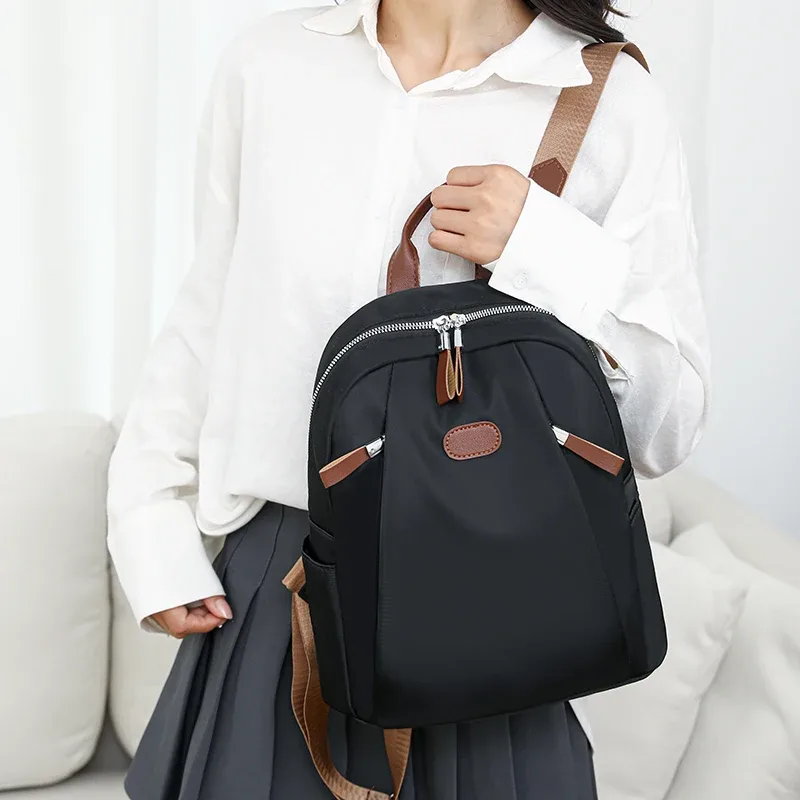 sacs à dos pour étudiants, sacs de voyage de grande capacité, sac grill en nylon, sac d'ordinateur de cheminée, sac à dos lavable, haute qualité, mode