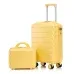 ensemble de valises de voyage en abs à roulettes avec serrure à combinaison, sac trolley tendance