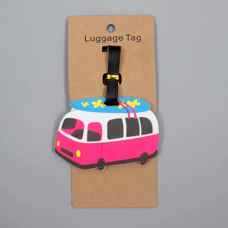 étiquette d'embarquement pour bagages d'avion et de voiture, étiquette portable, porte-adresse, étiquette de bagage, gel de pton, id de valise, créatif, accessoires de voyage