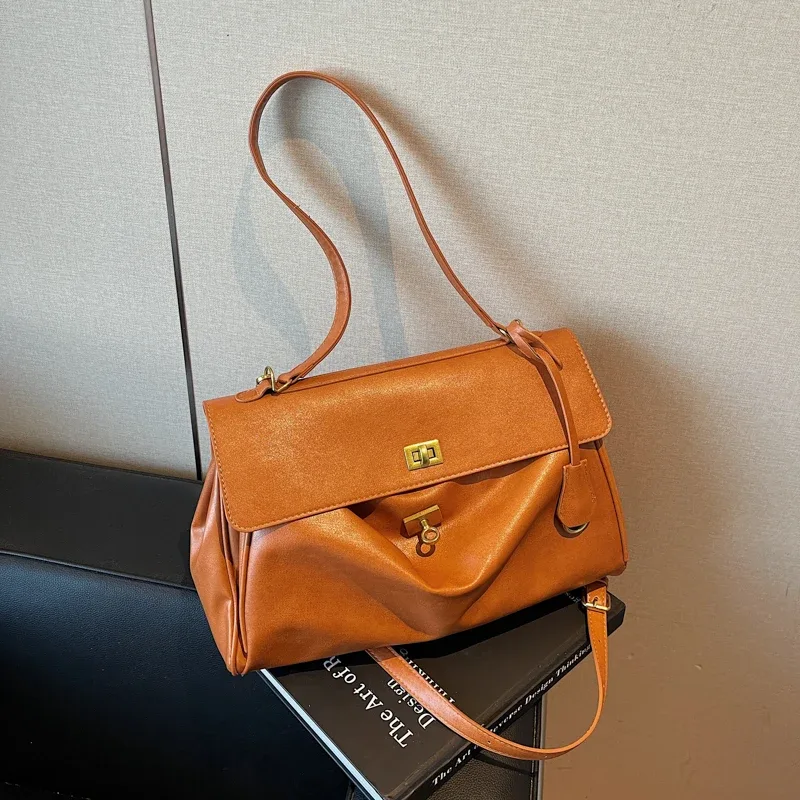 sac à main femme sac de cours sacs marques luxes moods deux tailles rabat sacs à bandoulière pour femmes rétro couleur unie grande capacité shopper sac à bandoulière 2025 nouveaux sacs à main de mode
