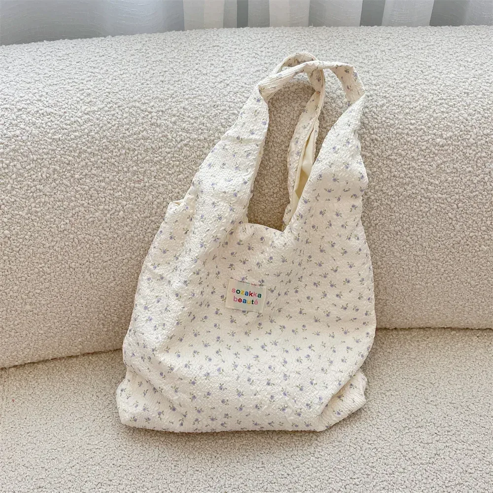 fourre-tout femme sac à provisions eco sac à main réutilisable épicerie shopper sac à main coréen femmes doux dessin animé sac à bandoulière livres pochette
