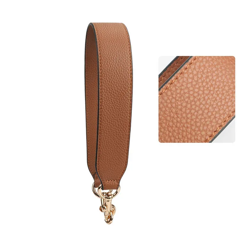 xmessun – sac à bandoulière tendance pour femmes, bretelles pour les mains, bretelles en cuir véritable, larges bretelles, accessoires à sangle courte, nouvelle collection