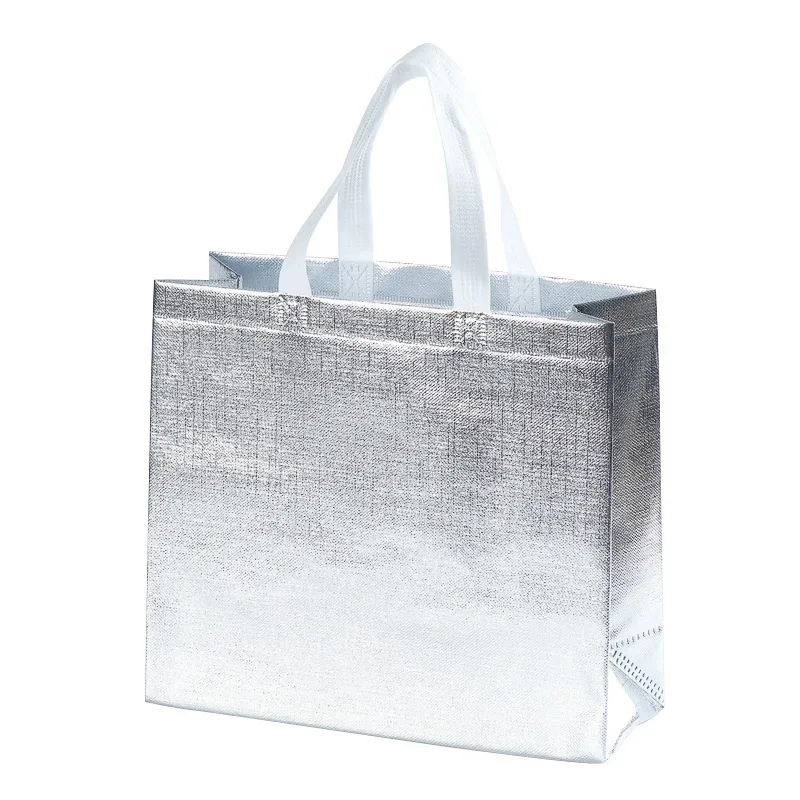 sacs d'épicerie sacs à provisions manipulés sacs fourre-tout brillants pour les fêtes d'anniversaire réunions de famille shopping quotidien