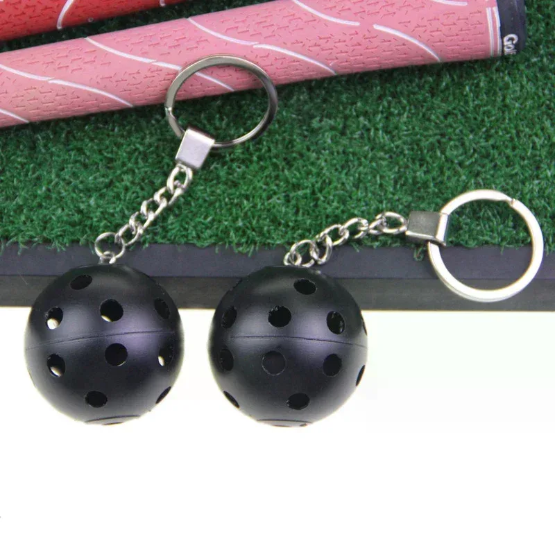 mini porte-clés unisexe en métal style sportif, raquette de pickleball, accessoires de décoration pour sac à main et sac à dos