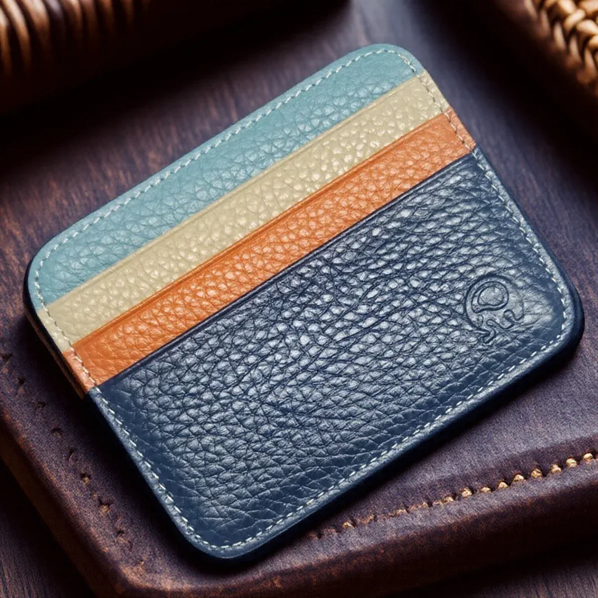 mini portefeuille de voyage en cuir pu, porte-cartes, motif lézard, fenêtre d'identification, étui pour hommes et femmes, organisateur de portefeuille compact