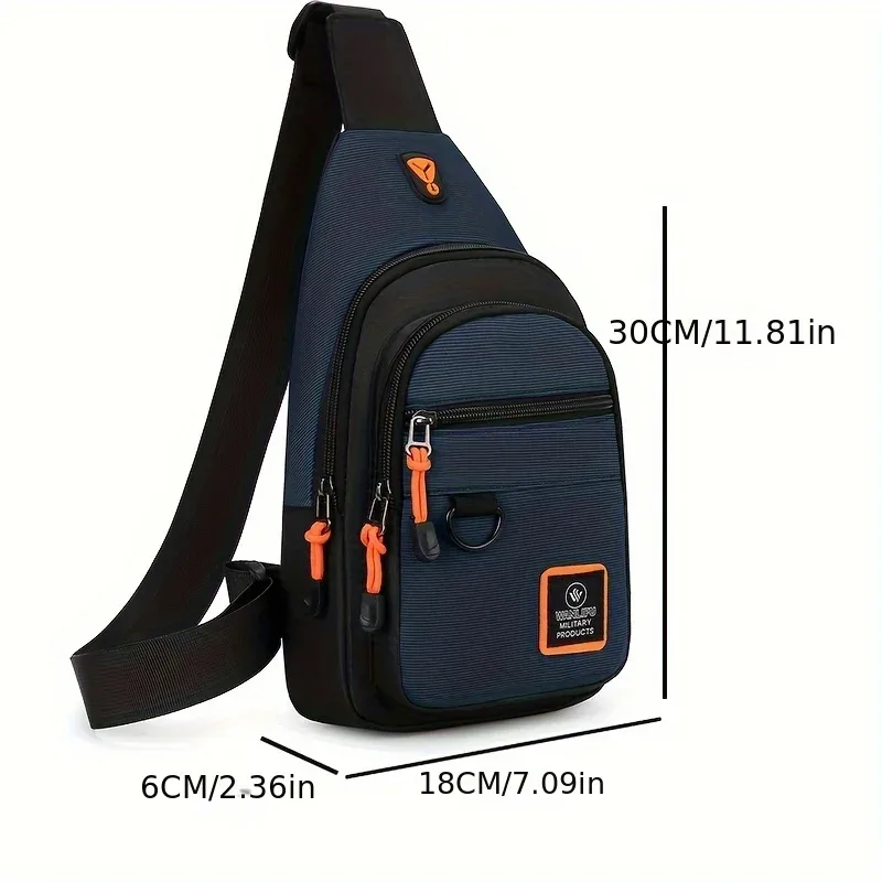 sac à bandoulière pour homme, idéal pour les loisirs, la randonnée, le vélo, sac de sport imperméable, sac de voyage, sac de poitrine pour homme, sac à bandoulière