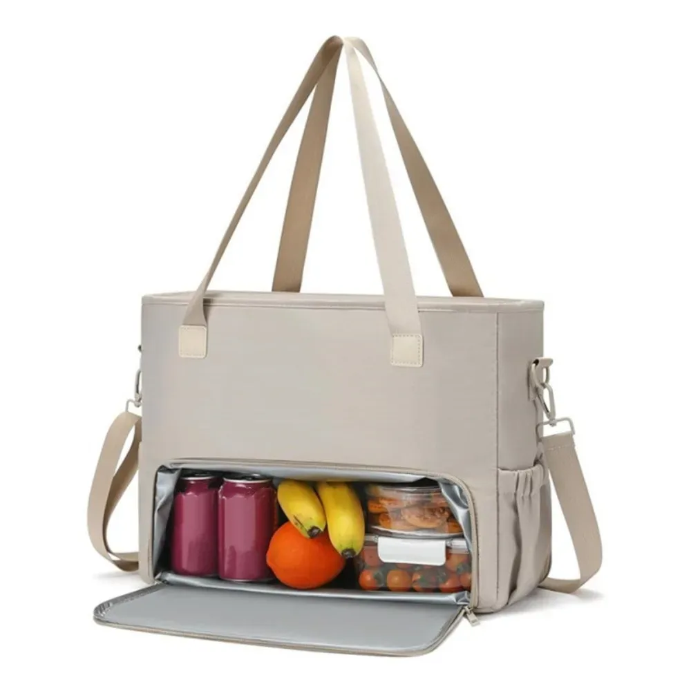 sac fourre-tout à déjeuner 2 en 1 pour femmes, compartiment à déjeuner isolé, sac pour ordinateur portable 15.6 pouces, sac à main d'ordinateur de grande capacité pour le travail