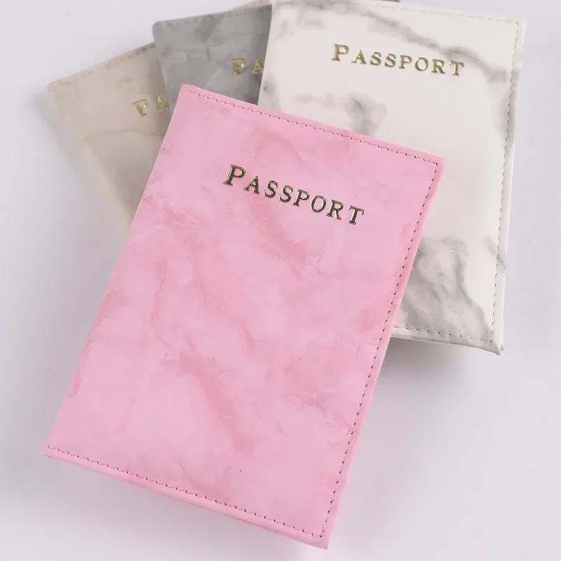 porte-passeport de voyage en cuir pu blanc, étui de couverture de passeport, portefeuille pour hommes et femmes, nouvelle mode