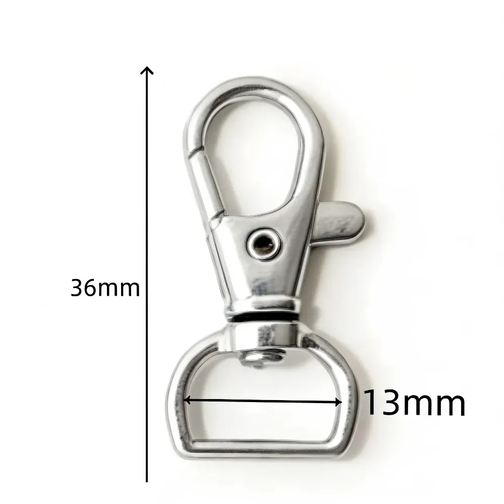 5/50/100pcs mousquetons pivotants, crochets de fixation pour lanières, crochets de porte-clés, fermoirs à griffe de homard en métal pour porte-clés, couture, bijoux et artisanat diy