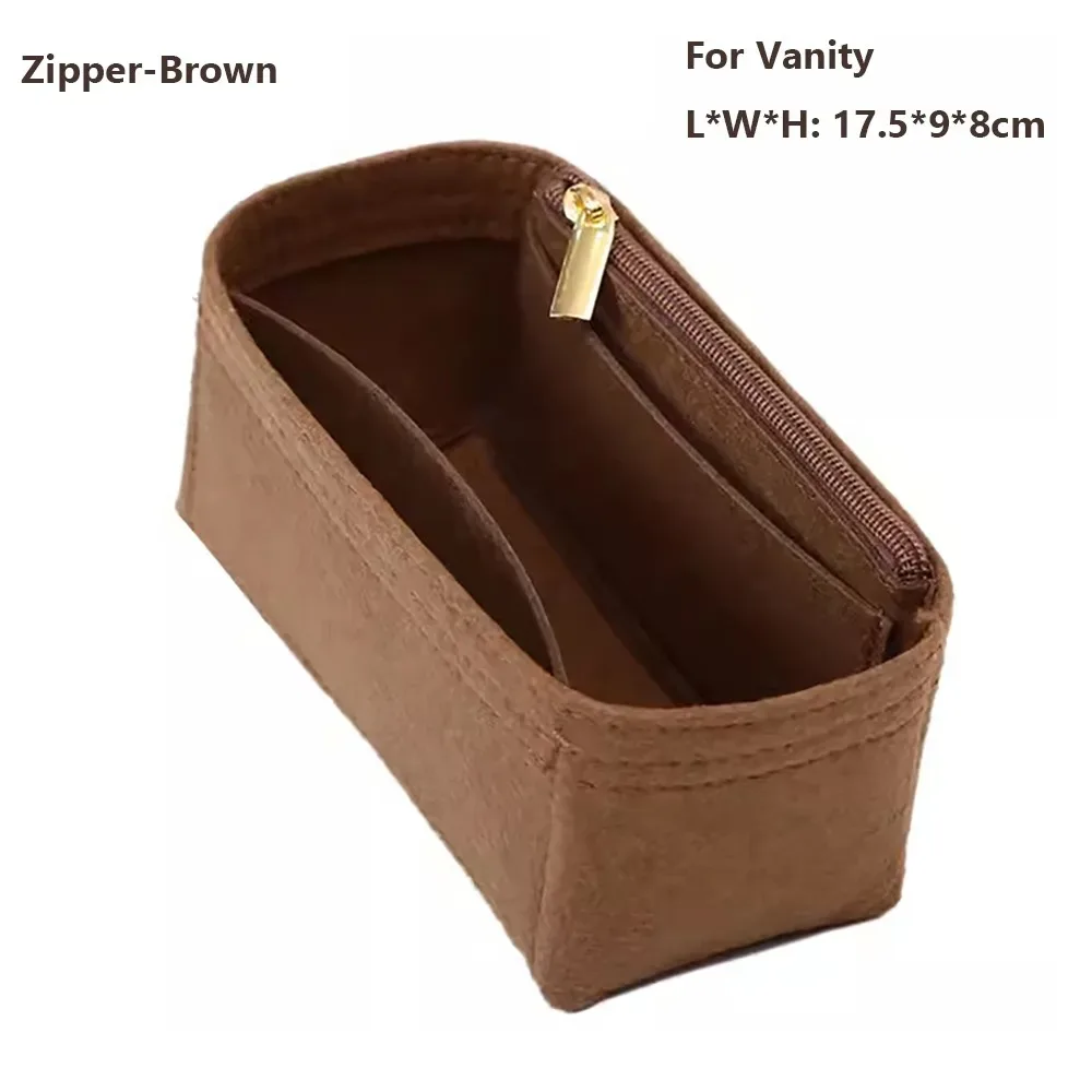 organisateur de sac à main en feutre, insert de sac, support de rangement interne, doublure portable pour sac à main lv nice nano/mini/bb/vanity